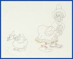 SILLY SYMPHONIES - MOTHER GOOSE MELODIES PRODUCTION DRAWING PAIR.