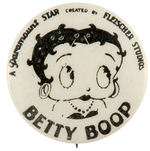 "BETTY BOOP" SCARCE EARLY 1930s BUTTON.