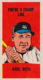 TOPPS FOLDEES PSA-GRADED CARDS FEATURING BABE RUTH.