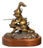 BILL JUSTICE CHIP AND DALE “DRAGON AROUND” LIMITED EDITION BRONZE SCULPTURE.
