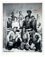 "HIGH CHAPARRAL" OVERSIZED CAST-SIGNED PHOTO PRINT.