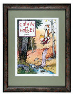 “CALVIN AND HOBBES” LIMITED EDITION SIGNED FRAMED PRINT.