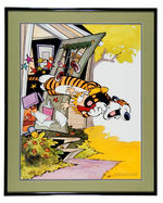 “THE ESSENTIAL CALVIN AND HOBBES” FRAMED BOOK STORE PROMO POSTER.