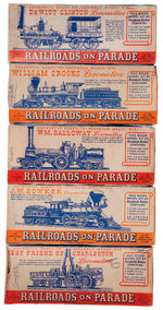 NYWF 1939-40 RAILROAD EXHIBITS PAPER EPHEMERA AND MODEL KITS 21 PIECE LOT.