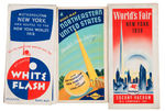 NYWF 1939-40 MAPS AND TRAVEL BROCHURES EXTENSIVE 84 PIECE LOT.