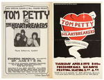 “TOM PETTY AND THE HEARTBREAKERS” CONCERT POSTER PAIR.