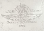 “INDIANAPOLIS MOTOR SPEEDWAY 1960 SAFETY PATROL” PRESENTATION TRAY.