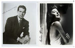 DOUBLE INDEMNITY - FRED MACMURRAY & BARBARA STANWYCK SIGNED PHOTO PAIR.