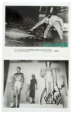 1950s SCI-FI SIGNED PHOTO PAIR.