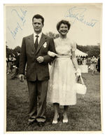 BLACK-LISTED ACTOR LARRY PARKS AND BETTY GARRETT SIGNED PHOTO.
