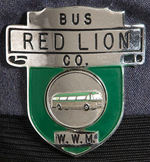 “RED LION BUS COMPANY” HAT WITH BADGE.