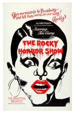 "THE ROCKY HORROR SHOW" BROADWAY WINDOW CARD