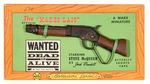 STEVE McQUEEN/”WANTED DEAD OR ALIVE” TWO-PIECE CAP GUN LOT.