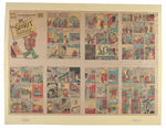 WILL EISNER “THE SPIRIT” LOT OF SIX EARLY 1940s NEWSPAPER INSERT SECTIONS.