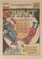 WILL EISNER “THE SPIRIT” LOT OF SIX EARLY 1940s NEWSPAPER INSERT SECTIONS.