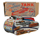"REX MARS PLANET PATROL SPARKLING SPACE TANK" BOXED MARX WIND-UP.
