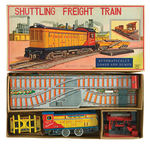 “SHUTTLING FREIGHT TRAIN” BATTERY-OPERATED BOXED SET.