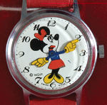 MINNIE MOUSE RARE ITALIAN WATCH WITH BOX.