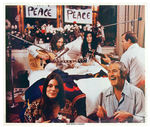 “GIVE PEACE A CHANCE” POSTER WITH JOHN LENNON AND YOKO ONO.