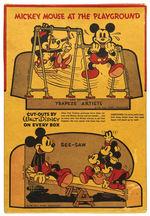 “POST TOASTIES CORN FLAKES” COMPLETE CEREAL BOX/NEWSPAPER AD FEATURING MICKEY MOUSE.