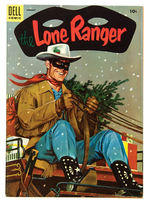 “THE LONE RANGER” ORIGINAL CHRISTMAS COMIC BOOK COVER ART STUDY.