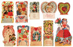 LOT OF 15 FOLD-OUT/CUT-OUT VALENTINES.