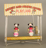 RARELY SEEN BOXED WINDUP TOY  "MICKEY AND MINNIE MOUSE PLAYLAND."