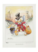 CARL BARKS SIGNED LIMITED EDITION PRINT.