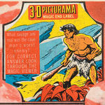 “3-D PICTURAMA MAGIC BREAD END LABEL ALBUM” COMPLETE WITH GLASSES (VARIANT).