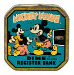 "MICKEY MOUSE DIME REGISTER BANK."