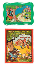 "THE THREE LITTLE PIGS" PICTURE PRINTING SET/SERVING TRAY.