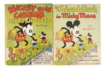 MICKEY MOUSE WADDLE BOOK SPANISH AND GERMAN EDITIONS.