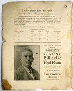 1909 LELAND GIANTS PROGRAM FEATURING RUBE FOSTER AND PETE HILL.