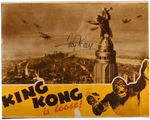 FAY WRAY SIGNED "KING KONG" PHOTOGRAPHIC PRINT.