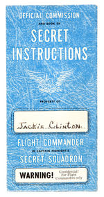 "CAPT. MIDNIGHT FLIGHT COMMANDER" FLYING CROSS BADGE W/FOLDER & MAILER.