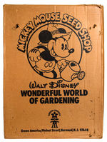 “MICKEY MOUSE SEED SHOP” COMPLETE BOXED STORE DISPLAY WITH SIGN.