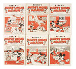 MICKEY MOUSE DAIRY PROMOTION MAGAZINE COMPLETE FIRST YEAR.