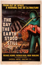 "THE DAY THE EARTH STOOD STILL" CLASSIC SCIENCE FICTION MOVIE POSTER.