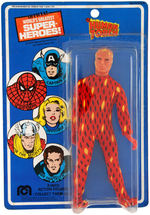"THE HUMAN TORCH" CARDED MEGO ACTION FIGURE.