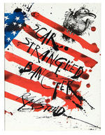 RALPH STEADMAN SIGNED "SCAR STRANGLED BANGER" LIMITED EDITION BOOK.