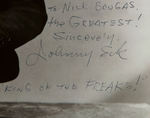 "FREAKS" STAR JOHNNY ECK SIGNED PHOTO.