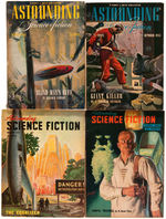 “ASTOUNDING SCIENCE FICTION” 1944-1959 LOT OF 100 PULP DIGESTS.