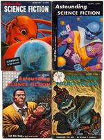 “ASTOUNDING SCIENCE FICTION” 1944-1959 LOT OF 100 PULP DIGESTS.