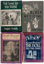 ARKHAM HOUSE LOT OF FIRST PRINTING HORROR BOOKS.