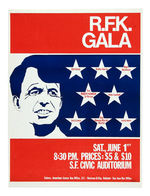 ROBERT KENNEDY 1968 PRIMARY L.A. HANDBILL AND S.F. "GALA" POSTER.