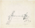 BUGS BUNNY "HILLBILLY HARE" PUBLICITY DRAWING ATTRIBUTED TO ROBERT McKIMSON.