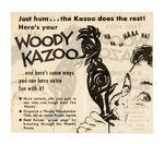 WOODY WOODPECKER KAZOO W/MAILER.