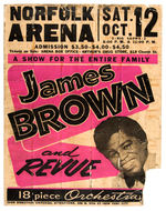 “JAMES BROWN AND REVUE” RARE CONCERT POSTER.