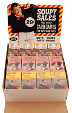 "SOUPY SALES CARD GAMES" DISPLAY BOX WITH BOXED CARD GAMES.