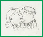 SILLY SYMPHONIES - THE BIG BAD WOLF PRODUCTION DRAWING SEQUENCE.